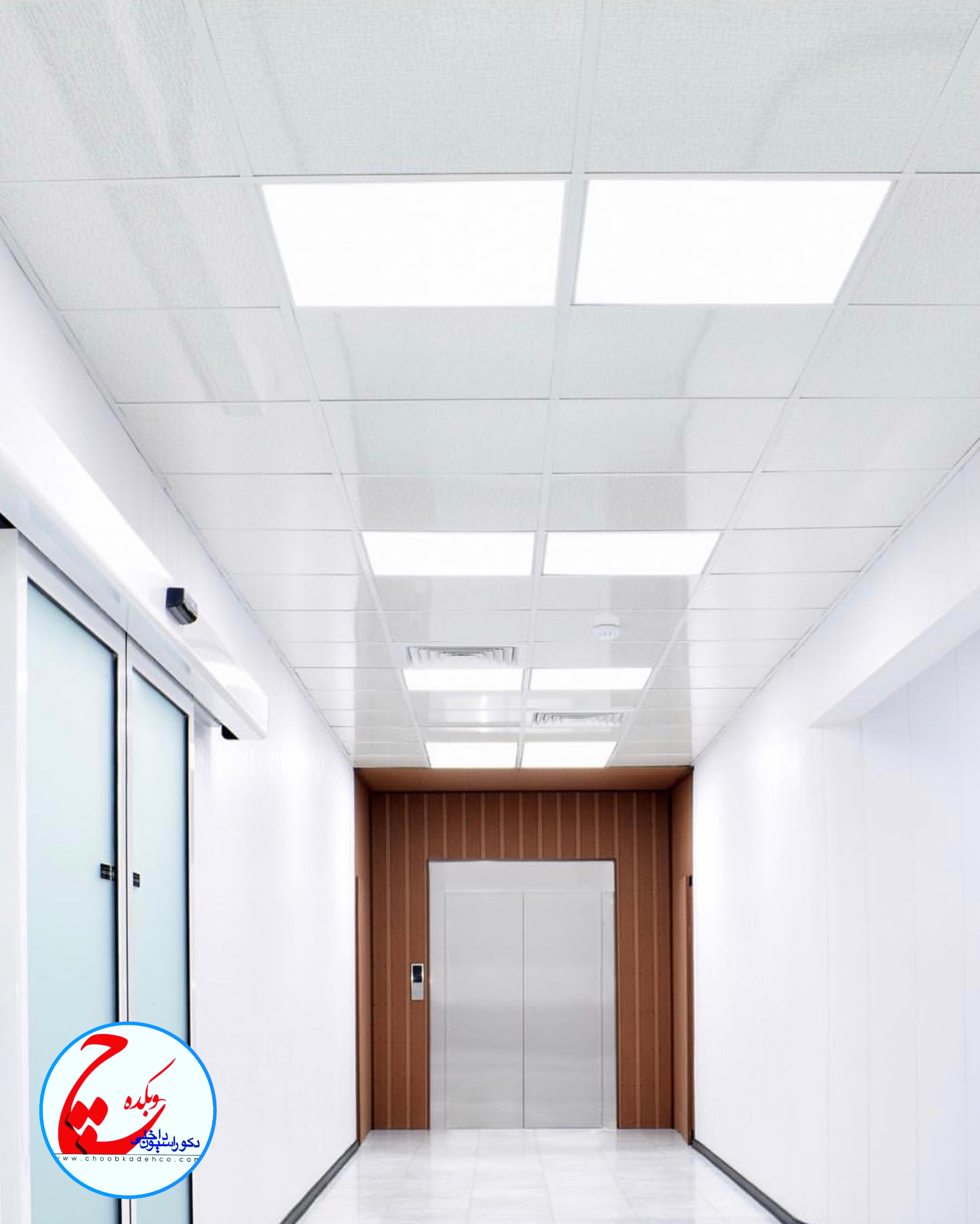 سقف کاذب PVC مدل سفید ساده